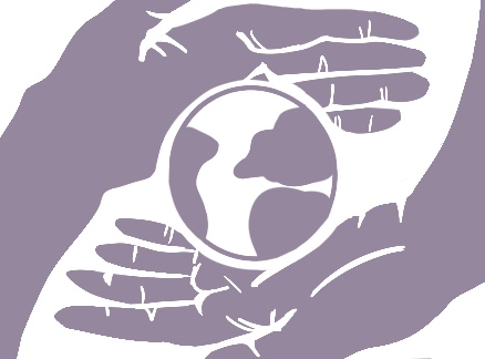hands around an earth